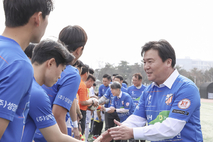 [포토] 시흥시민축구단, K3리그 홈 개막전 첫 승리