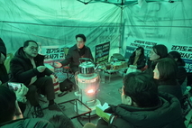 안광률 위원장, 기간제 사서교사 농성장 찾아 해법 모색