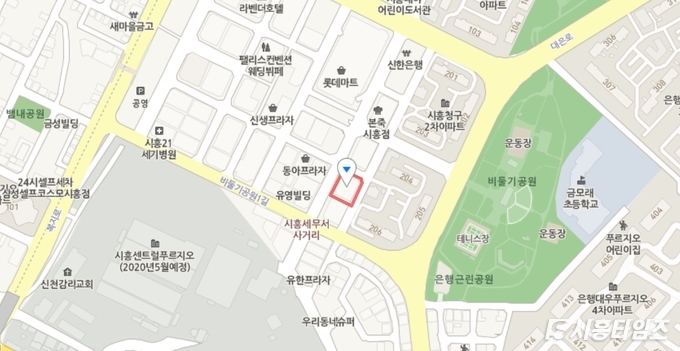 29일부터는 이전 하는 대야출장소 위치 (대야동 546-1)