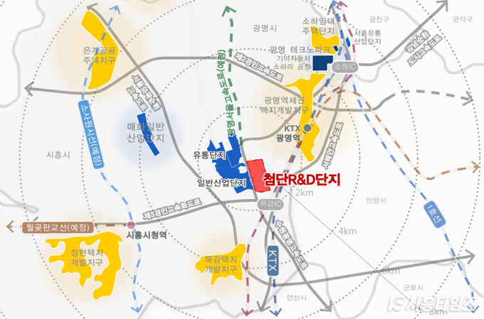 광명시흥테크노밸리 위치도
