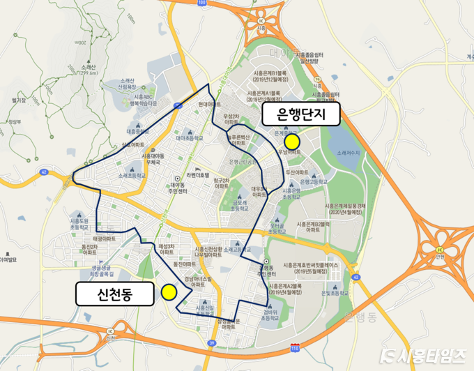 ▲신천동 도시형교통모델(N1-A, N1-B)