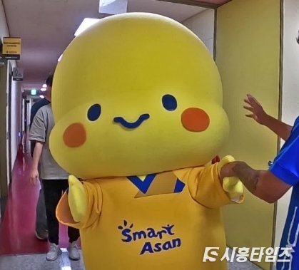 충남아산축구단의 새 마스코트 '티티'의 모습. 출처: 아산FC 블로그