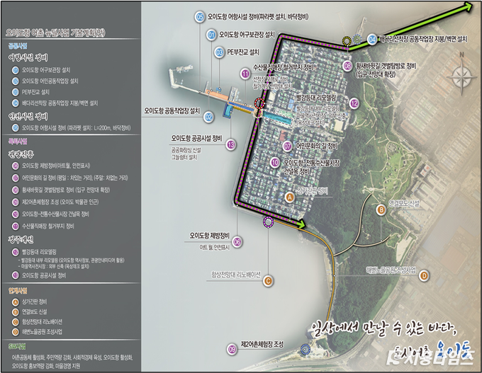 오이도항 어촌뉴딜 기본계획. 자료제공: 시흥시