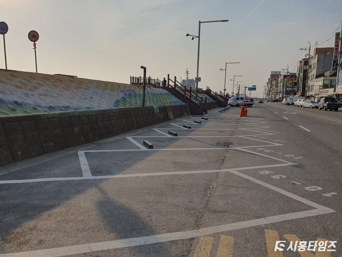 오이도 노상주차장 모습. 자료제공: 시흥도시공사