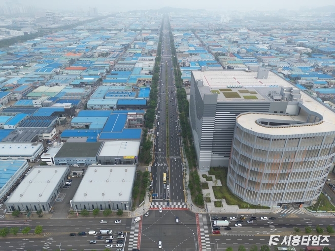 총연장 2.3km 공단2대로 모습.자료제공: 시흥시