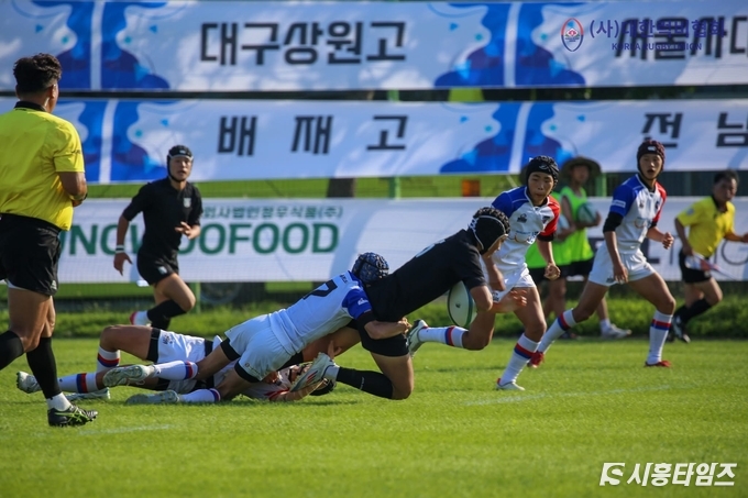 시흥 G스포츠클럽 럭비팀의 시합 모습. ⓒ 우동완 대표/편집장