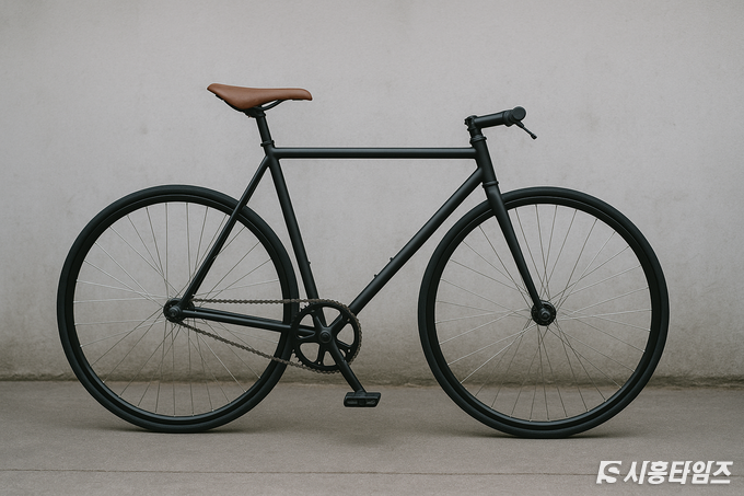 픽시자전거. ‘고정 기어 자전거(Fixed Gear Bicycle)’의 줄임말로, 페달과 뒷바퀴가 직접 연결되어 있어 페달을 멈추면 바퀴도 함께 멈추는 구조다. 일반 자전거와 달리 브레이크가 없다.